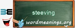 WordMeaning blackboard for steeving